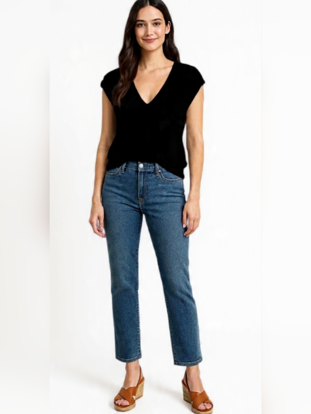 NWT ANN TAYLOR FACTORY Knit V-Neck Vest, Size XS